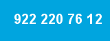 922 220 76 12